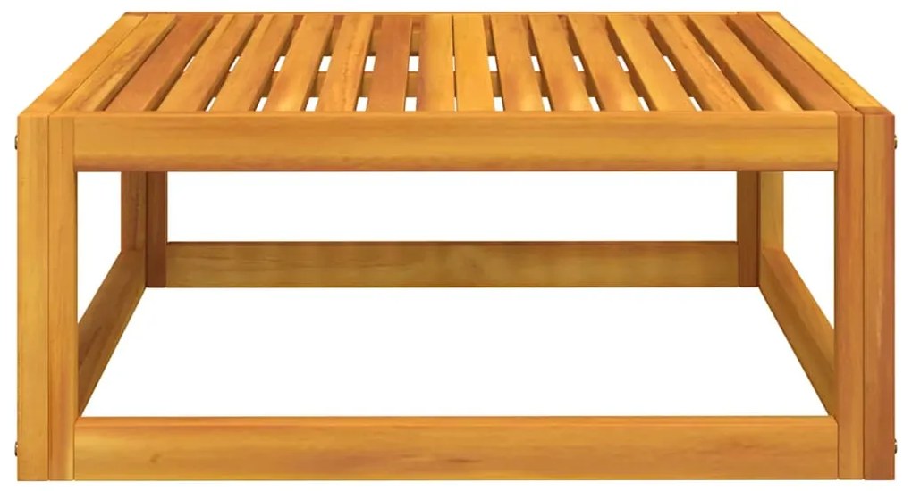 3 pcs conjunto lounge de jardim c/ almofadões acácia maciça