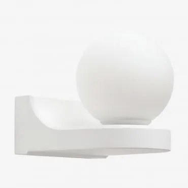 Aplique De Parede Para Exterior Em Alumínio Lanham Branco - Sklum