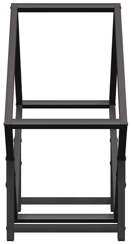 Suporte para lenha 50x25x50 cm aço laminado a frio preto