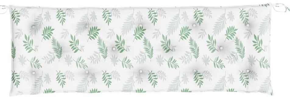 Almofadão banco jardim 150x50x7 cm tecido oxford padrão folhas