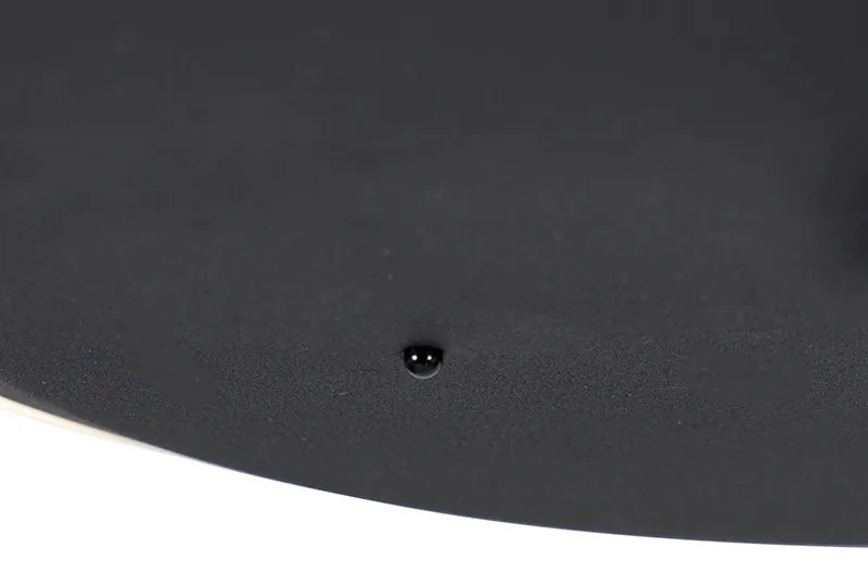 Candeeiro de pé moderno preto com LED regulável e braço de leitura - Strela