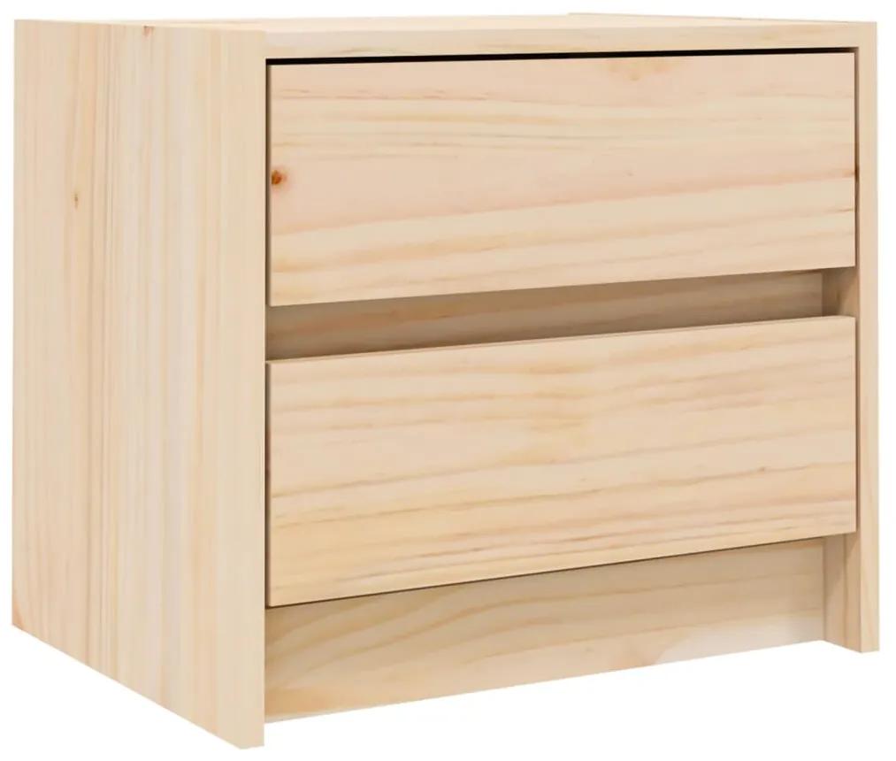 Mesa de cabeceira 40x31x35,5 cm madeira de pinho maciça