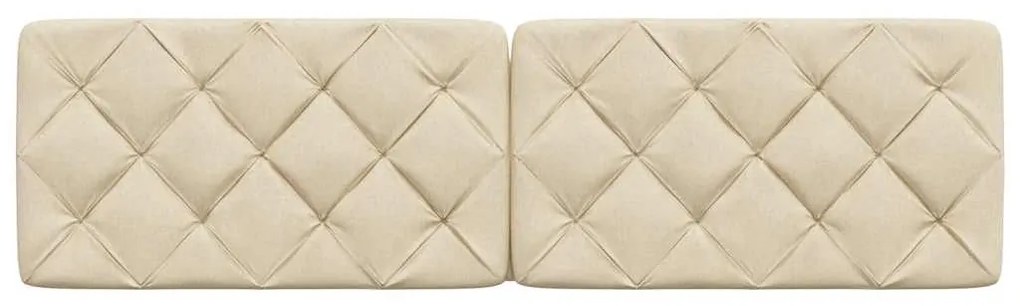 Almofadão de cabeceira 180 cm tecido creme