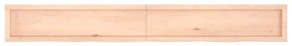 Prateleira de parede 220x30x(2-6)cm carvalho maciço não tratado