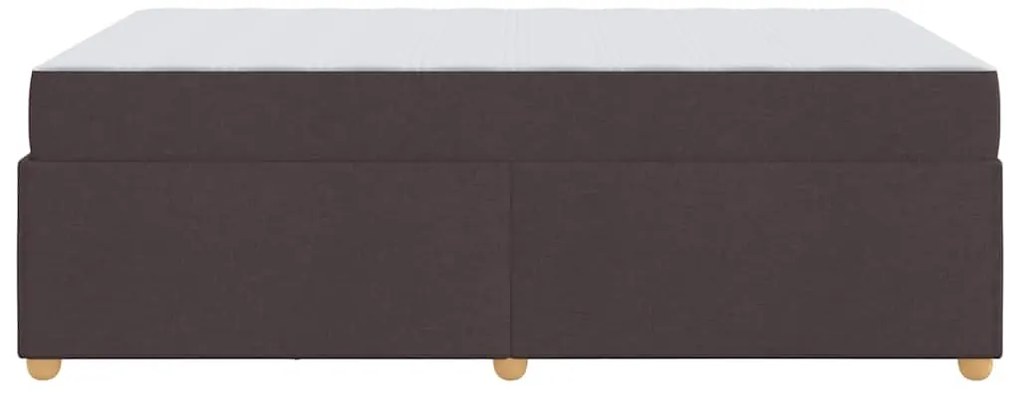 Estrutura de cama com colchão Castanho escuro 120 x 200 cm