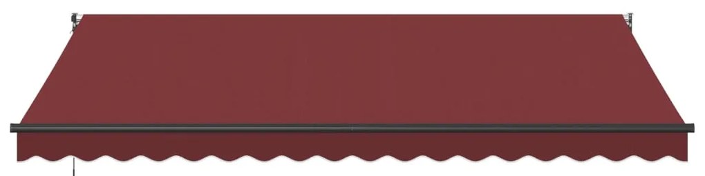 Toldo retrátil automático 450x300 cm bordô