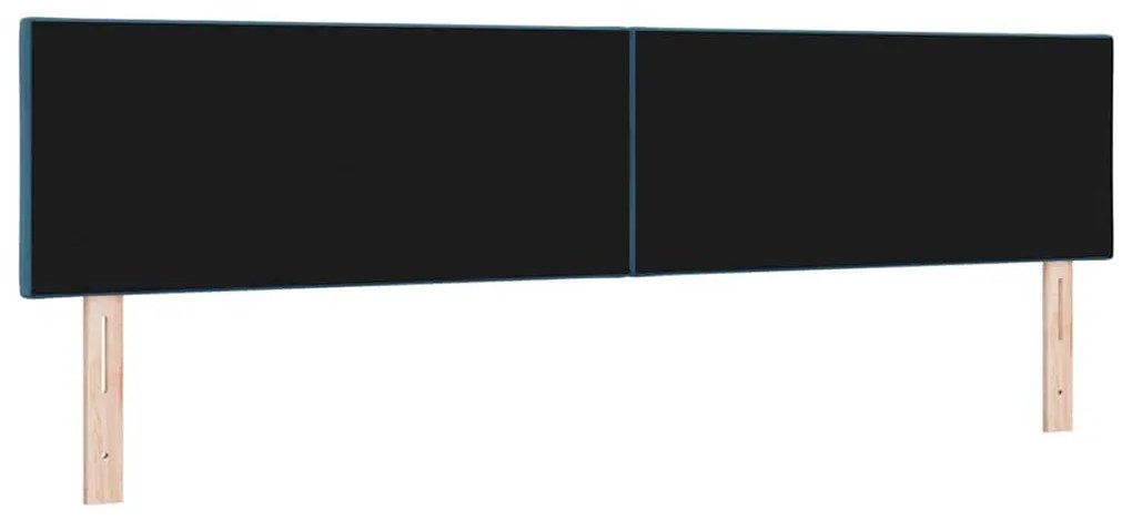 Cabeceira Estilo Diamante Azul Escuro - 200cm em Veludo