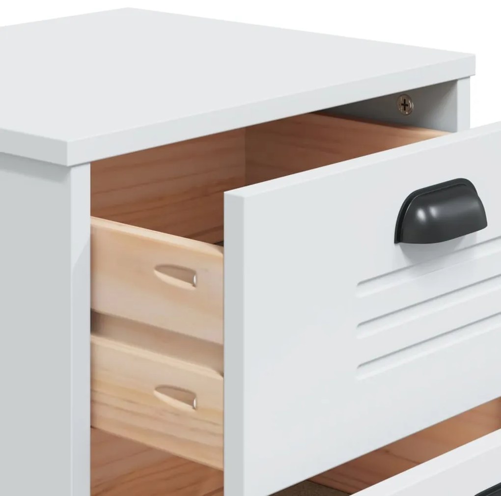 Mesa de cabeceira VIKEN derivados de madeira branco