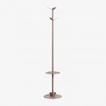 Cabide De Pé Com Suporte Para Guarda-chuvas Em Ferro Ercilia Moka Brown - Sklum