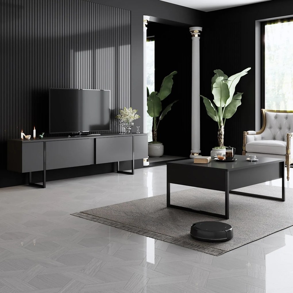 Sofá de 3 Lugares Rome – Laranja – 215x90x70 cm