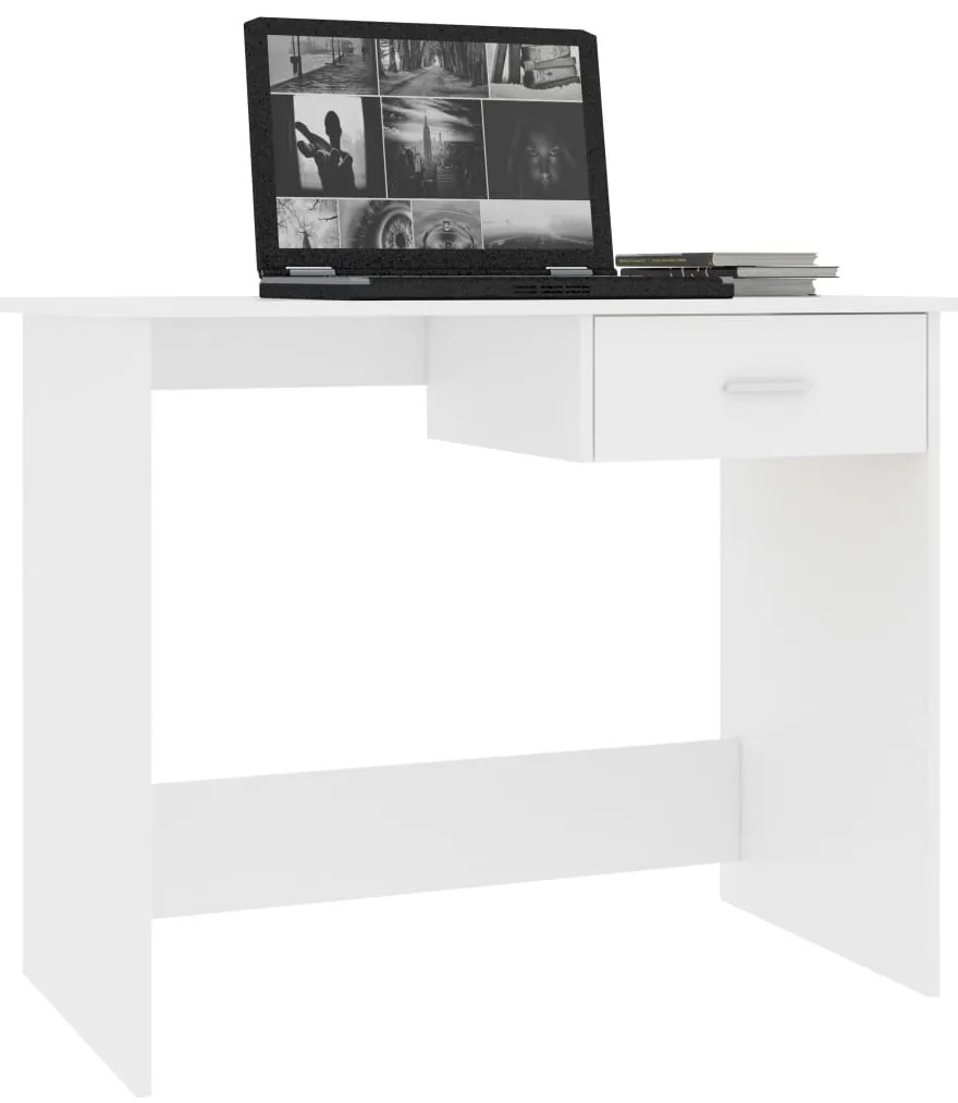 Secretária 100x50x76 cm contraplacado branco