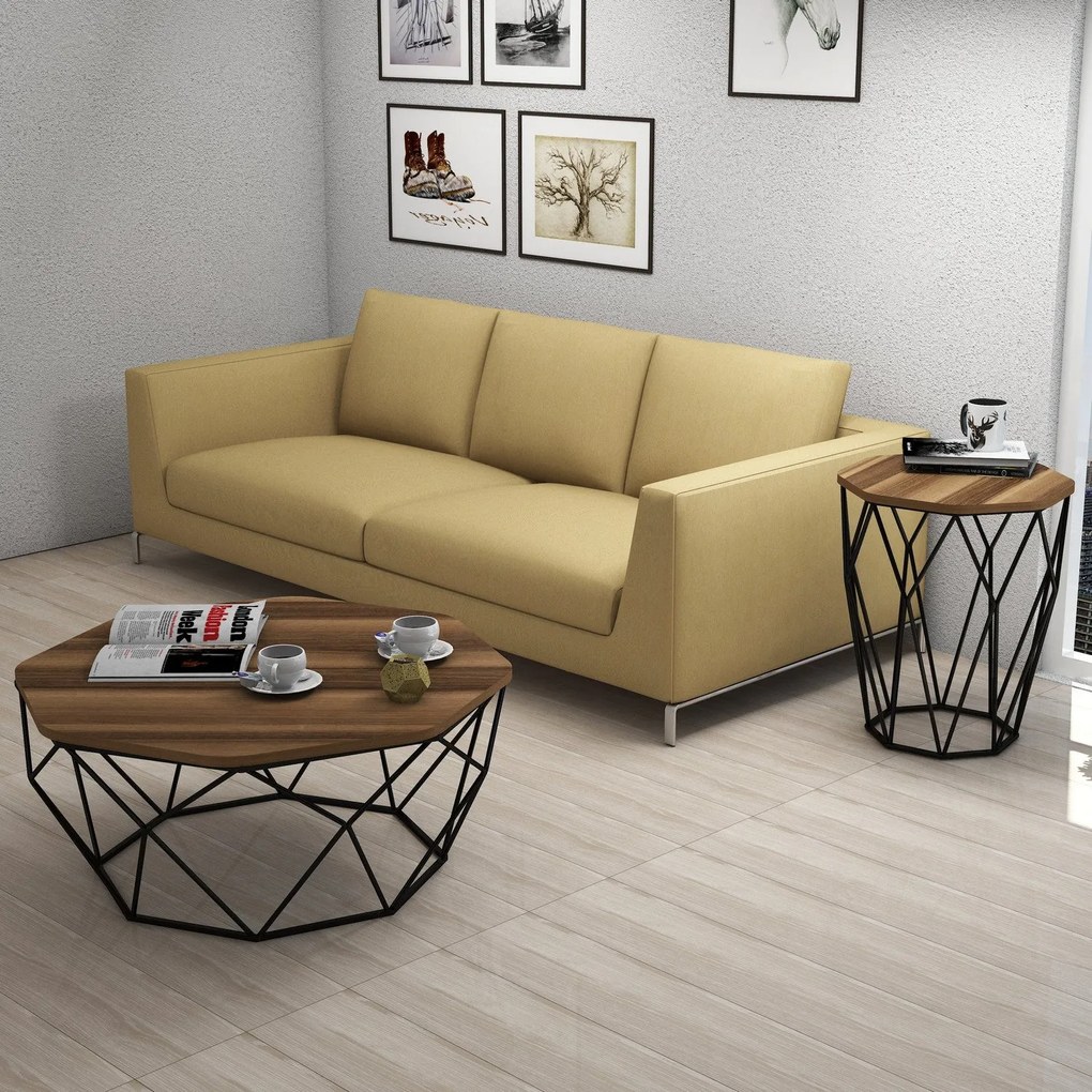 Mesa de Apoio Sofya – Noz Preto – 46cm x 57cm x 46cm