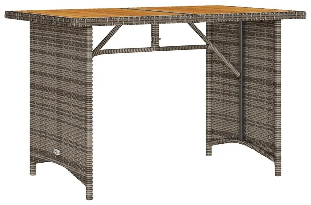 6 pcs conjunto sofás de jardim com almofadões vime cinzento