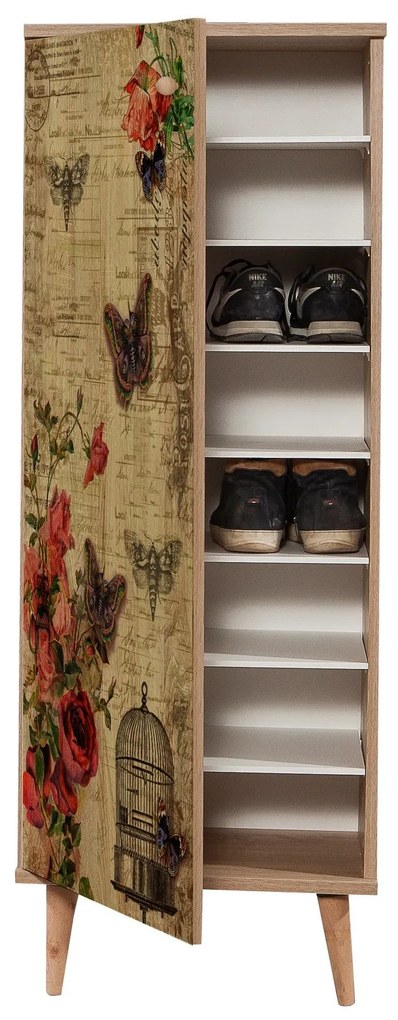 Sapateira Filinta – Carvalho Sonoma – 50x135x38 cm