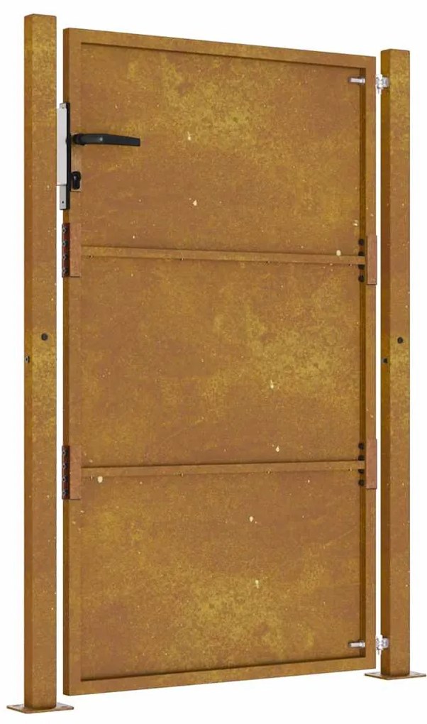 Portão de jardim 105x155 cm aço corten