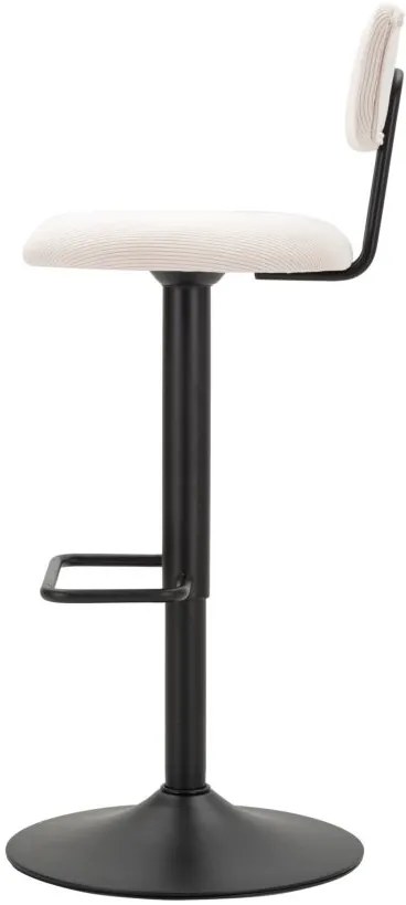 CONJUNTO DE 2 BANCOS DE BAR COM ELEVAÇÃO 41X47,5X85-106,5 (ASSENTO CM 61-83 CM) BRANCO
