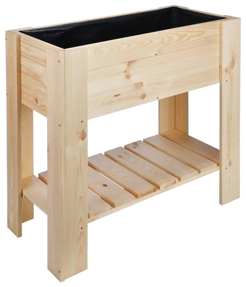 423923 HI Canteiro elevado 92x41x80 cm madeira de pinho