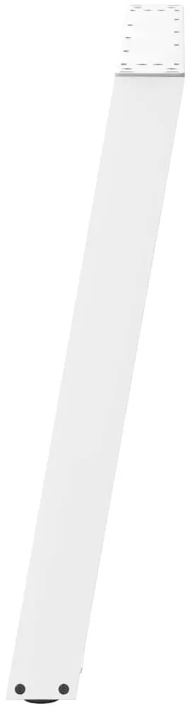 Pés de mesa de jantar em forma de U, 2 peças, branco, 90x (72-73) cm,
