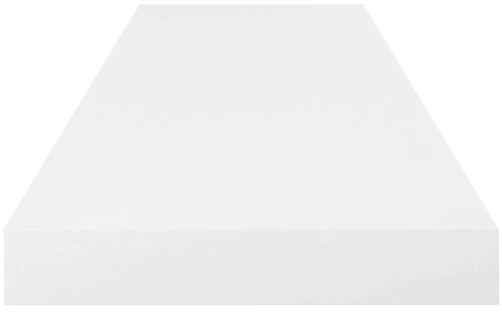 Prateleiras de parede suspensas 2 pcs 80x23,5x3,8cm MDF branco