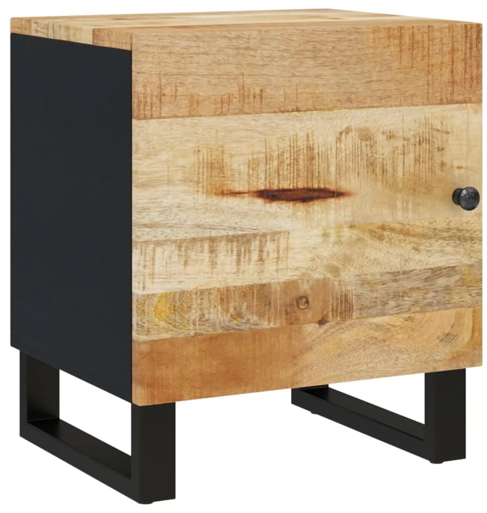 Mesas de cabeceira 2 pcs 40x33x46 cm madeira mangueira maciça