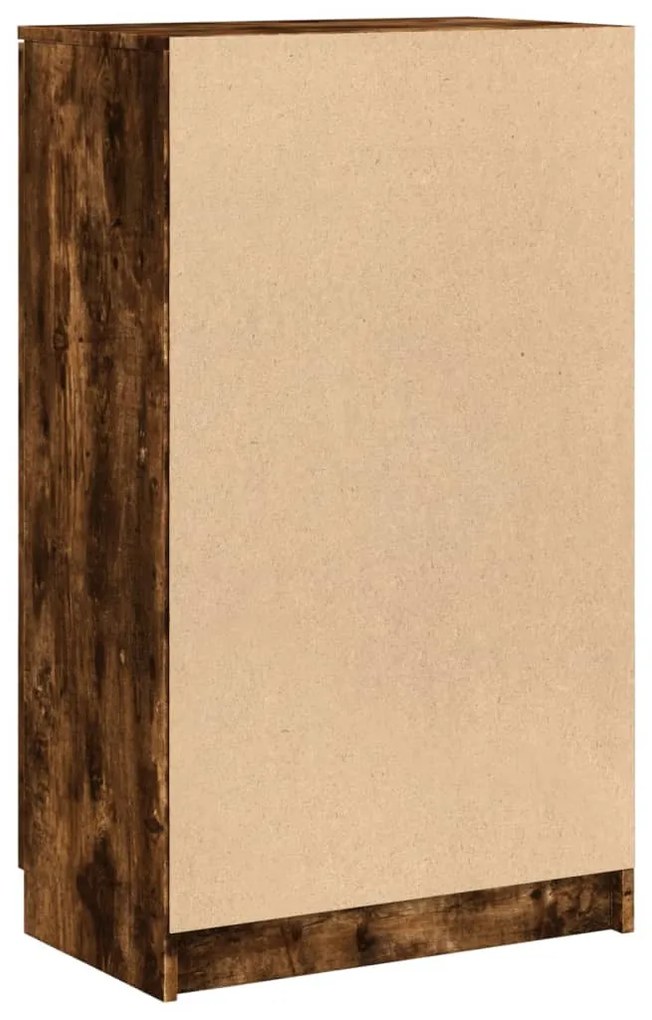 Sapateira 59x35x100 cm derivados de madeira carvalho fumado