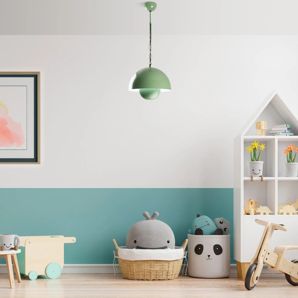 Candeeiro de Teto Kure – Menta – Ø30 h:25 cm