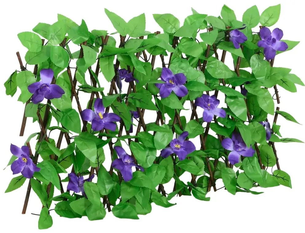 Treliça de hera artificial extensível 5 pcs 180x20 cm verde
