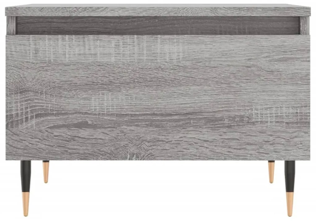 Mesas de centro 2 pcs 50x46x35cm deriv. madeira cinzento sonoma