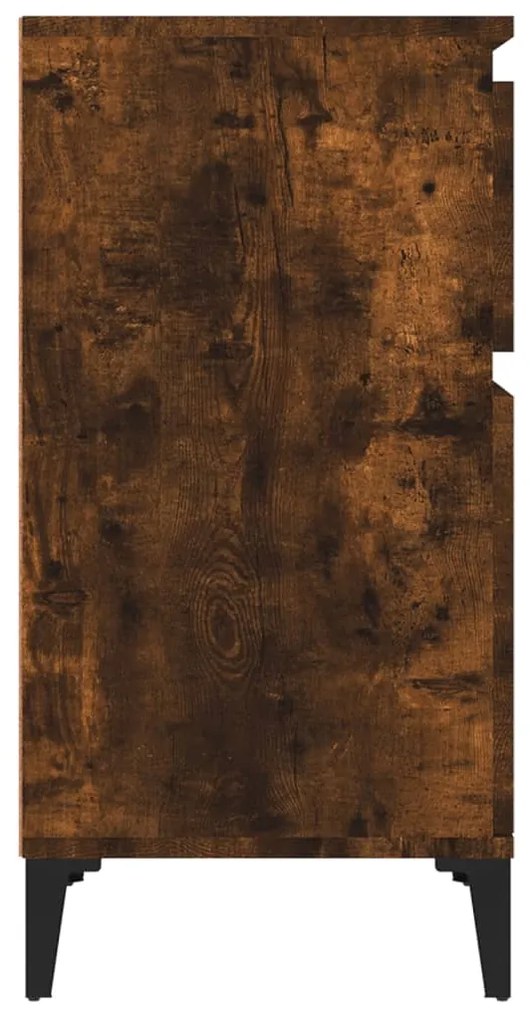 Mesas de cabeceira 2 pcs 40x35x70 cm cor carvalho fumado