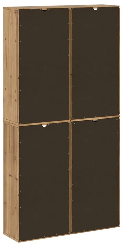 Móveis de apoio 4 pcs ODDA 40x24x79 cm pinho de madeira maciça