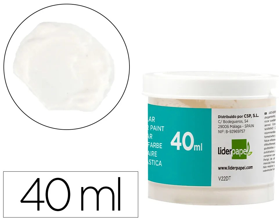 Guache Escolar 40 Ml Branco
