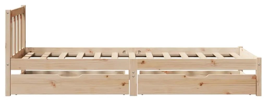 Cama sem colchão 90x190 cm madeira de pinho maciça