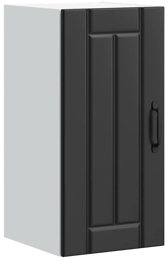 vidaXL Armário de parede da cozinha Lucca derivados de madeira preto