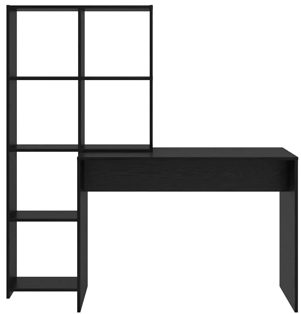 Mesa Carvalho preto 138.5 x 55 x 143 cm Madeira processada