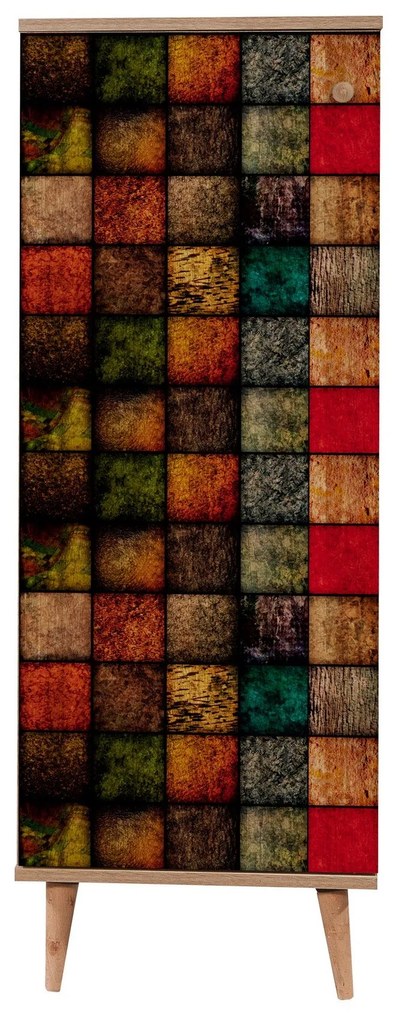 Armário de Calçado Filinta – Carvalho Sonoma – 50 cm x 135 cm x 38 cm