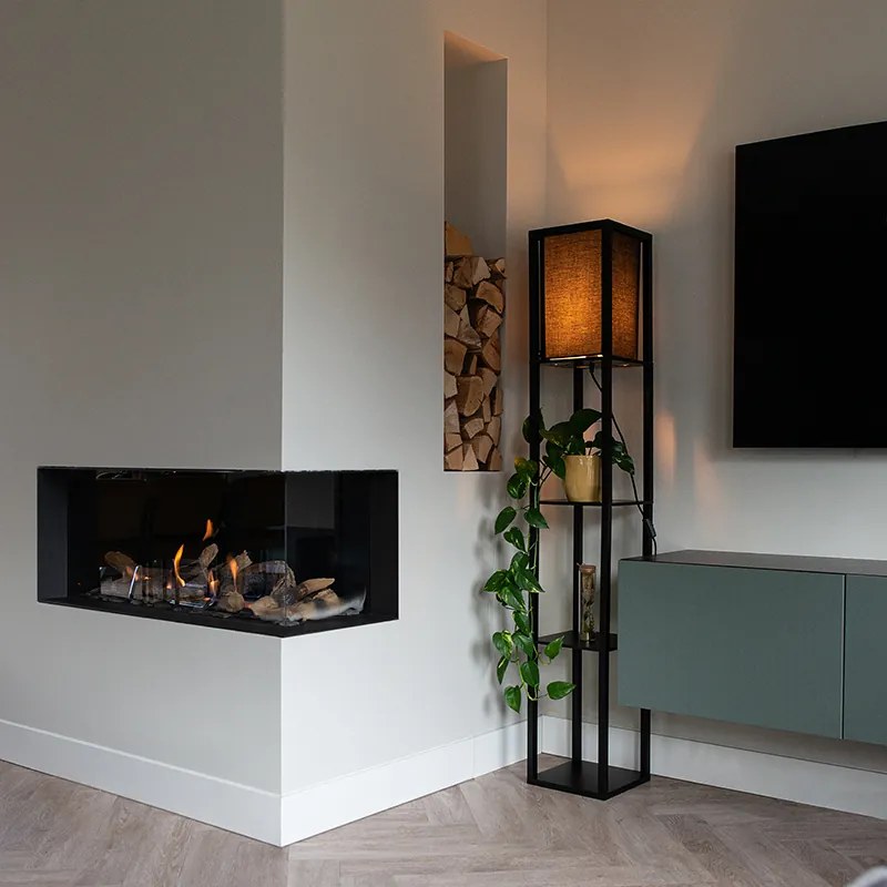 Candeeiro de pé inteligente preto c/ Wifi A60 - Stojan