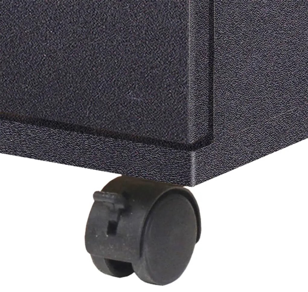 Unidade de gavetas 33x45x60 cm preto