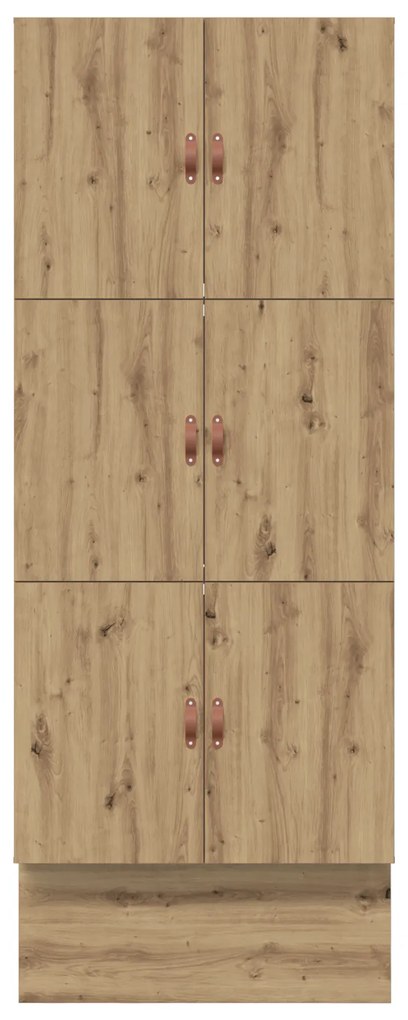Estrado de Cama com Arrumação em Carvalho Artisan 100x200 cm