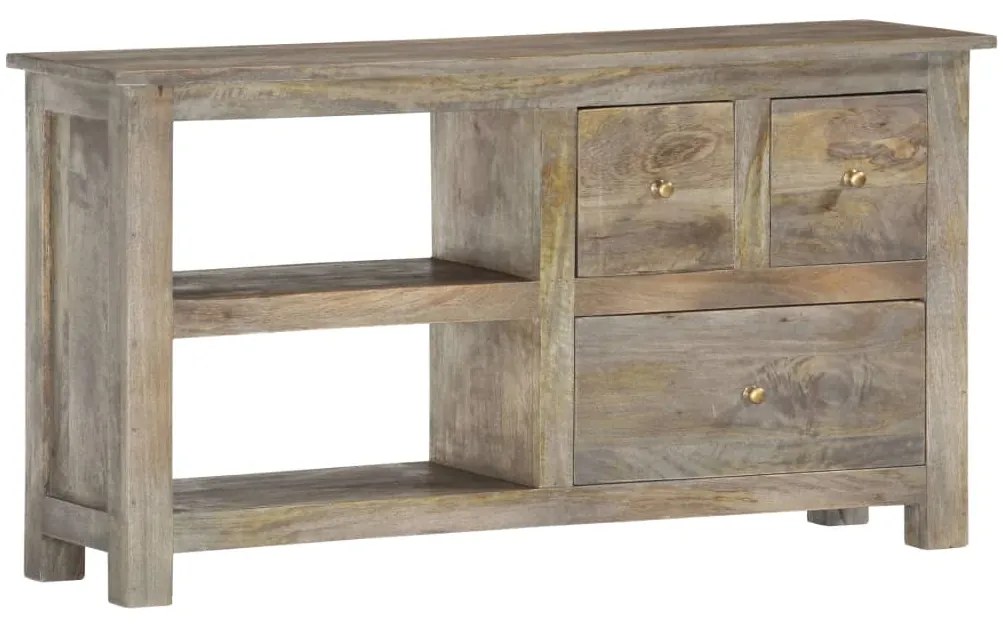 Móvel de TV 100x30x55 cm madeira de mangueira maciça