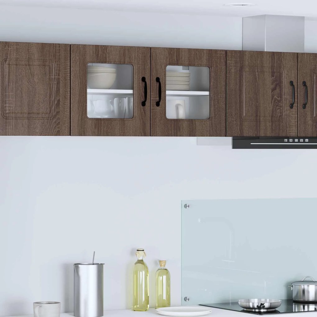 vidaXL Armário de Cozinha Kalmar Carvalho Marrom 80 x 31 x 40 cm