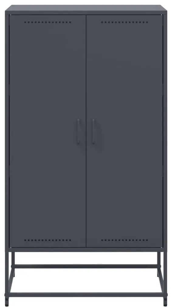 Aparador alto 68,5x38,5x123,5 cm aço antracite