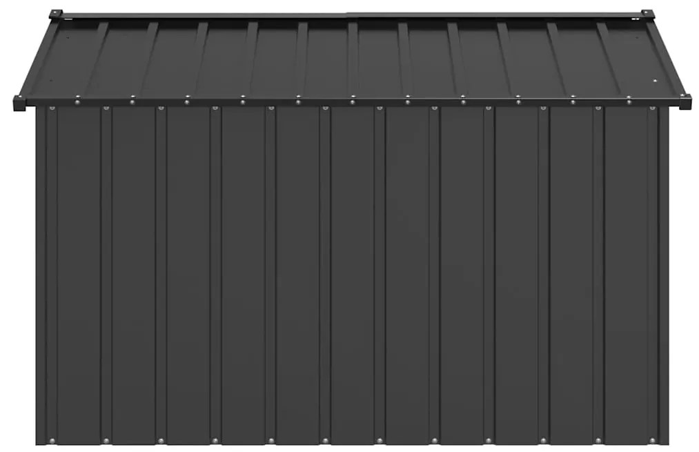 Casota para cães com telhado 113x153x101 cm aço galvanizado