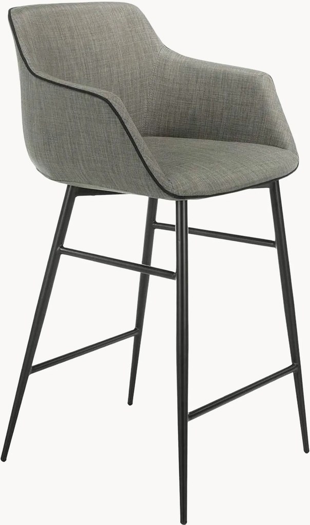 Cadeira de bar estofada com braços Bambine