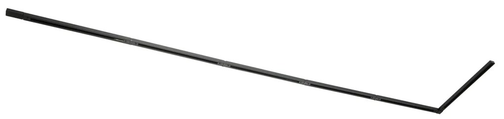 Sistema ferroviário moderno preto monofásico 300cm - Iconic Moderno