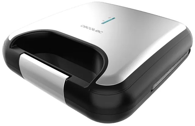 Tostadeira Rock'nToast Square + com acabamentos em aço inoxidável e 800 W de potência