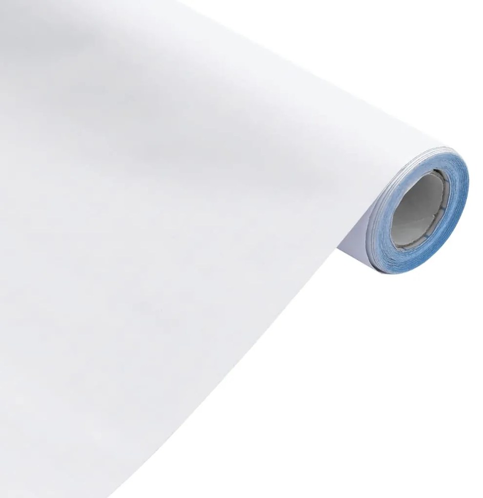 Autocolante para móveis branco mate 90x500 cm PVC