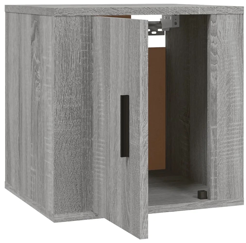 Móveis de TV de parede 2 pcs 40x34,5x40 cm cinzento sonoma