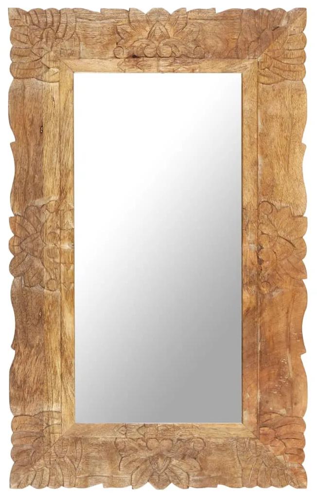 321636 vidaXL Espelho 80x50 cm madeira de mangueira maciça