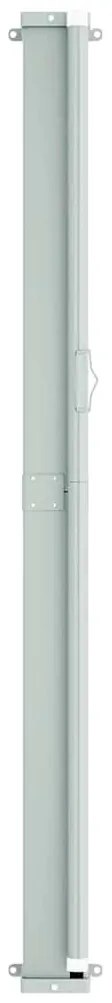 Toldo lateral retrátil de pátio 180x600 cm castanho