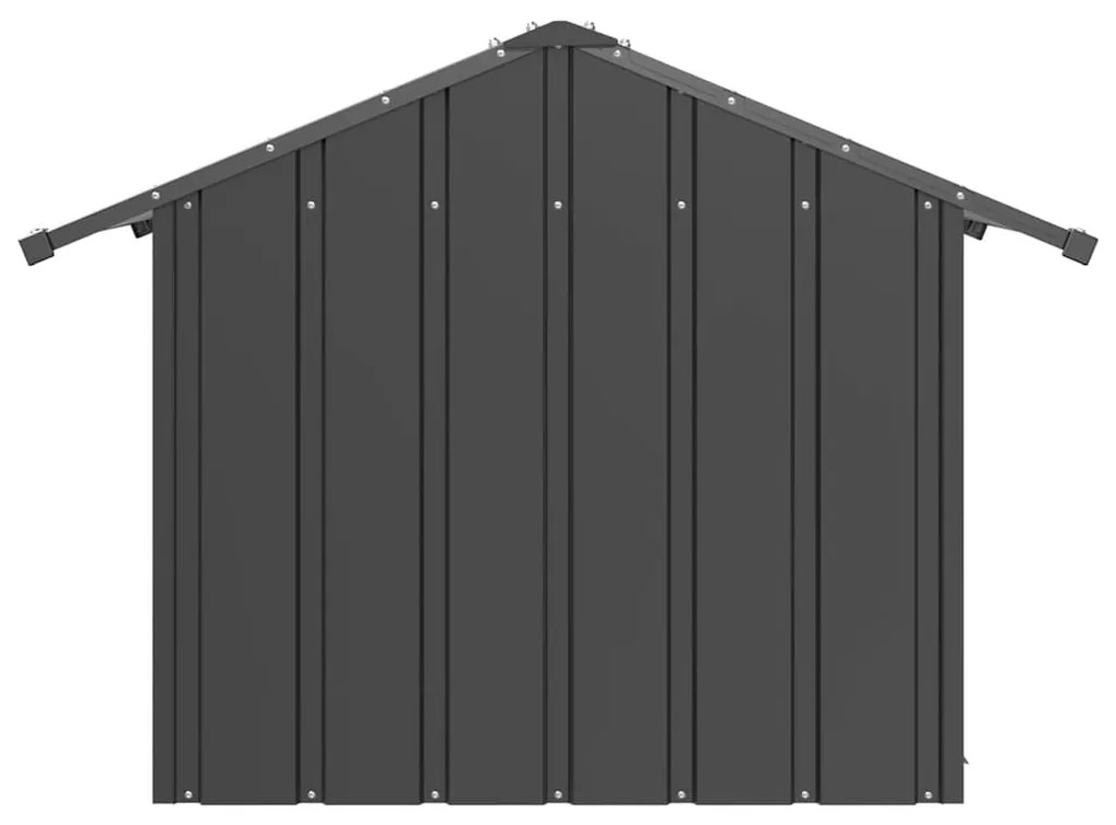 Casota para cães com telhado 85x107x81 cm aço galvanizado